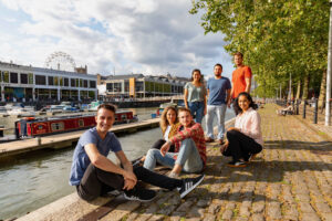 Bristol harbourside is a great place for English language students to than out and practise their conversation skills!